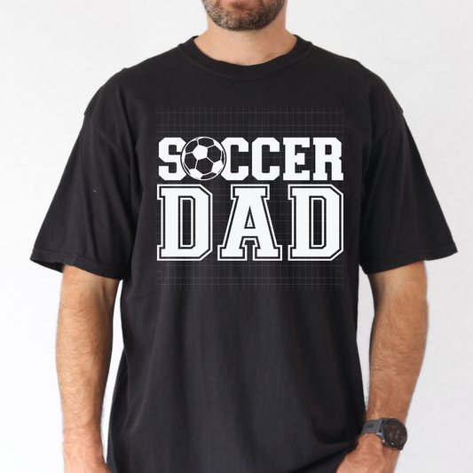 SOCCER DAD WHT - DTF TRANSFER