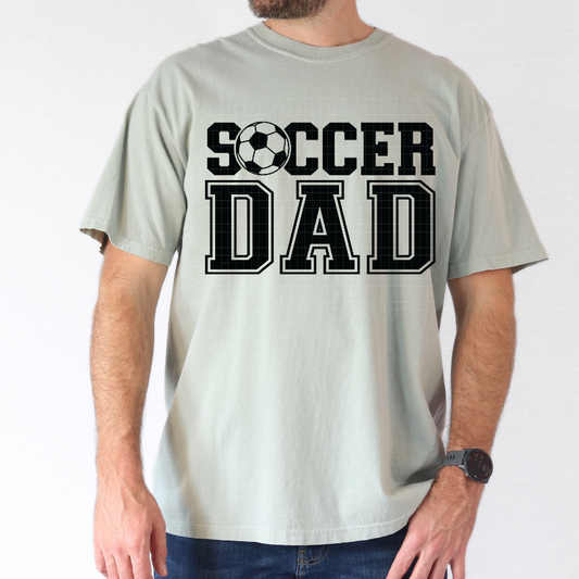 SOCCER DAD BLK - DTF TRANSFER