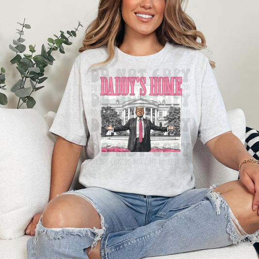 DADDY'S HOME PINK TIE - DTF TRANSFER