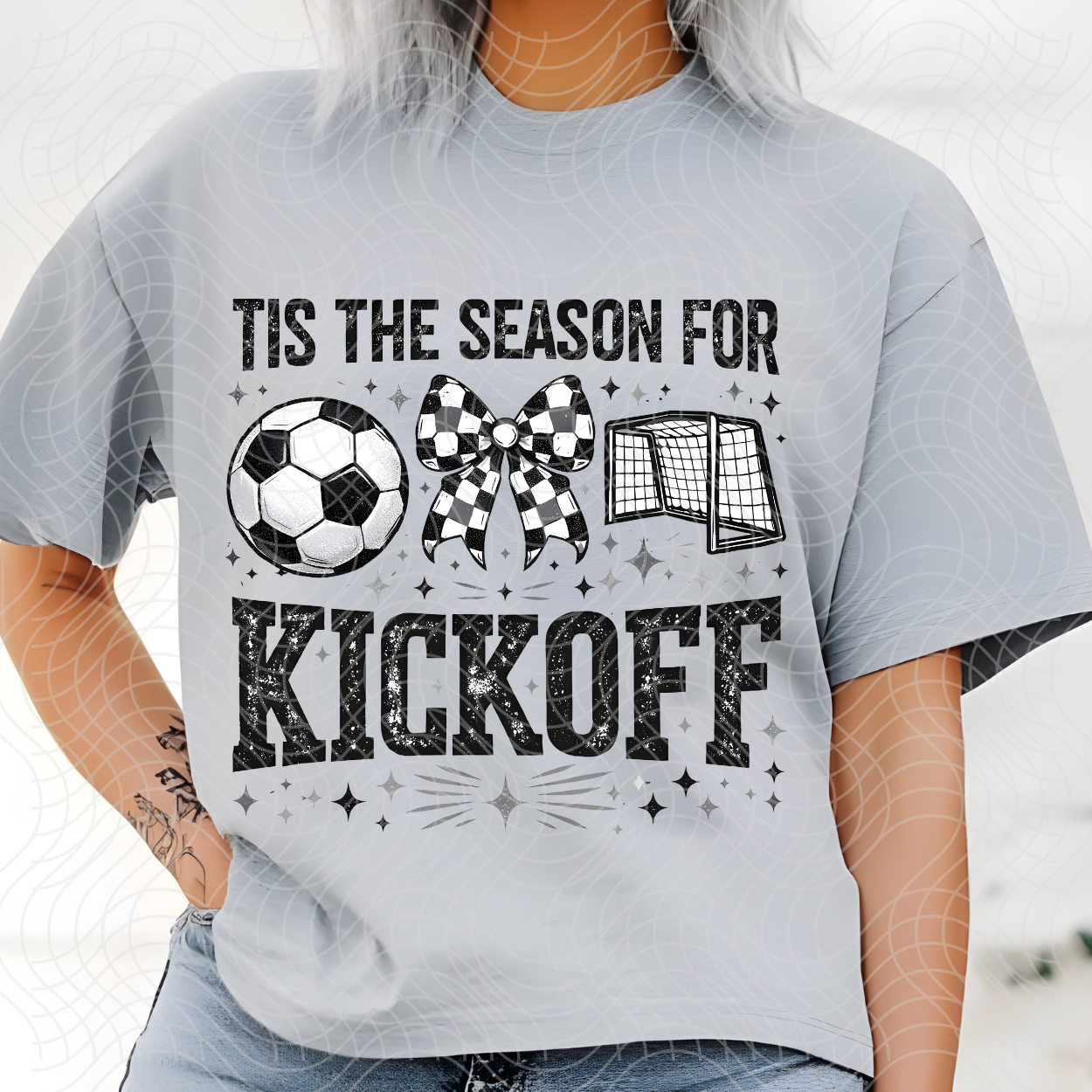 TIS THE SEASON FOR KICKOFF, SOCCER - DTF TRANSFER