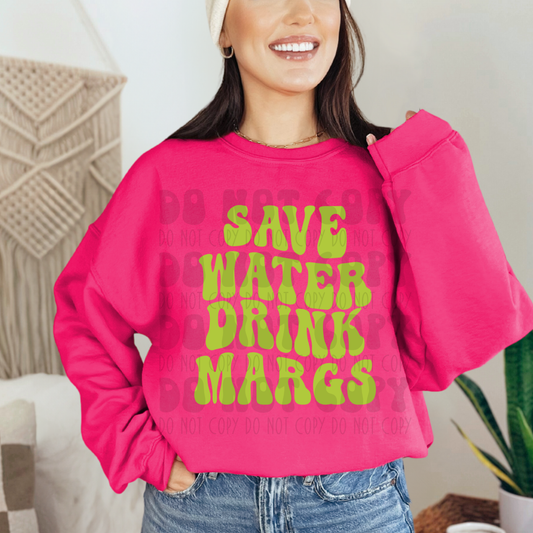 SAVE WATER DRINK MARGS - DTF TRANSFER