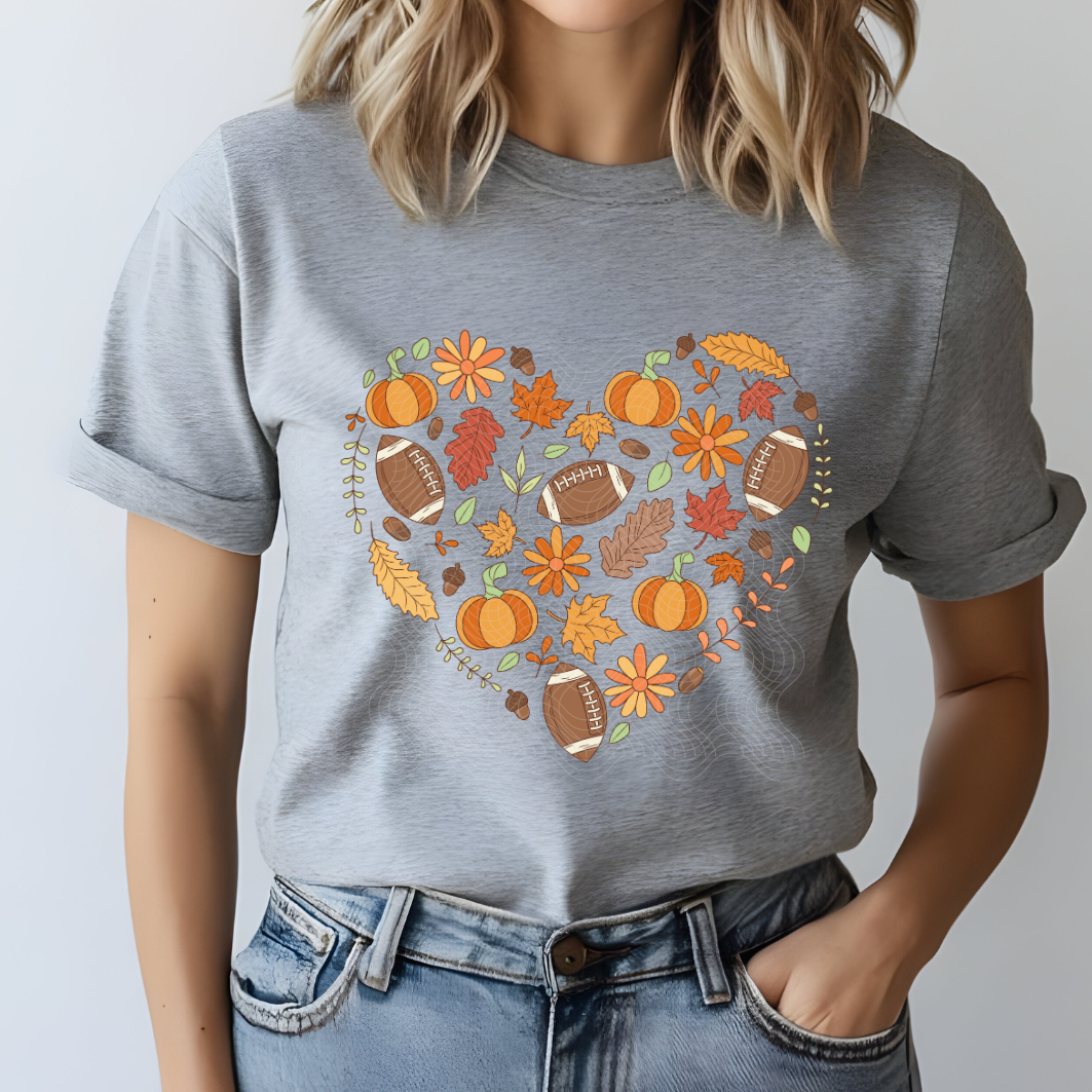 FOOTBALL & FALL HEART - DTF TRANSFER
