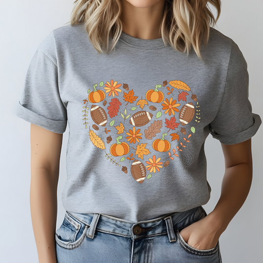 FOOTBALL & FALL HEART - DTF TRANSFER