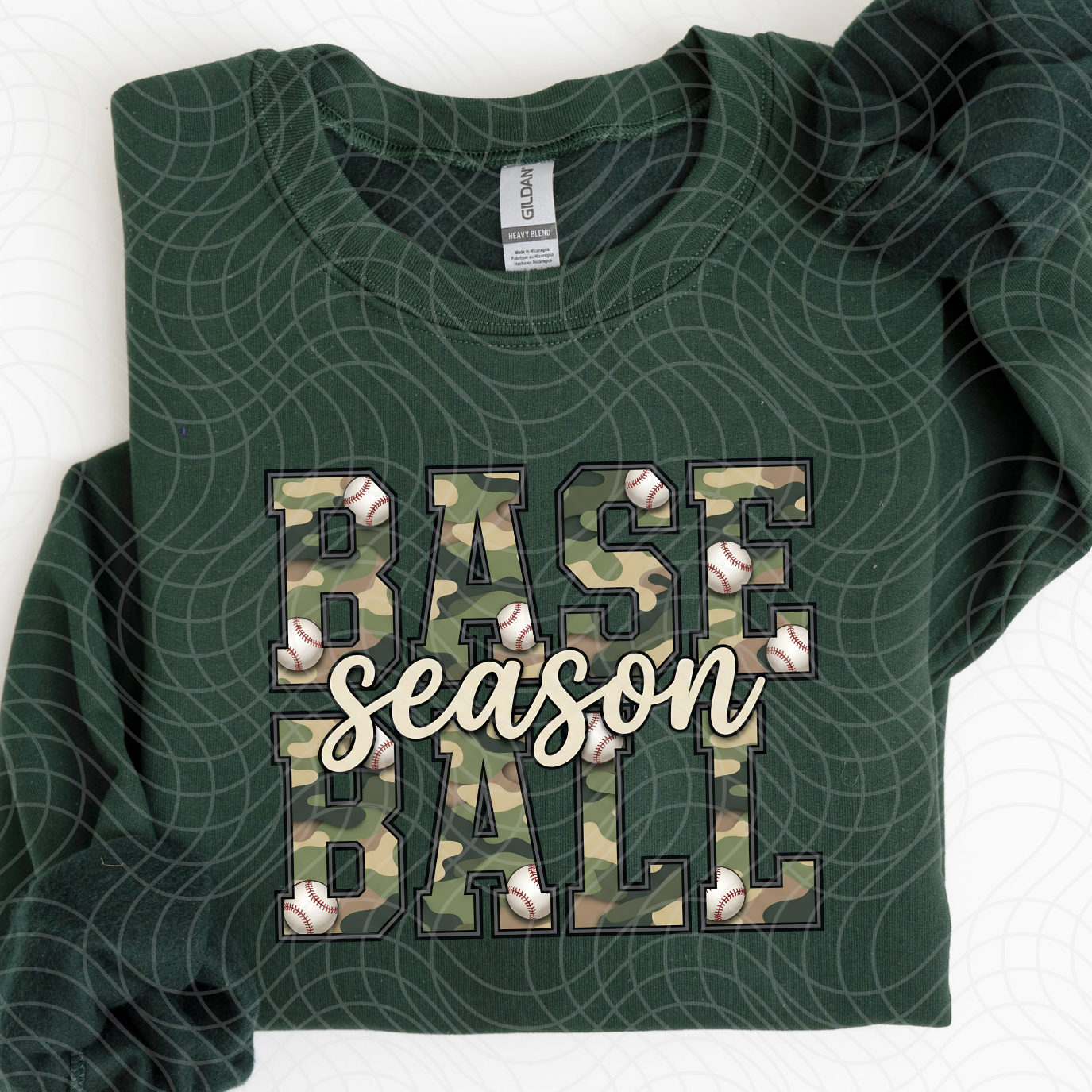BASEBALL SEASON CAMO - DTF TRANSFER