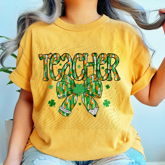 TEACHER ST PATRICKS DAY - DTF TRANSFER