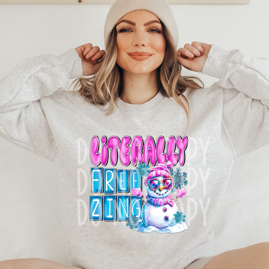 LITERALLY FREEZING - DTF TRANSFER