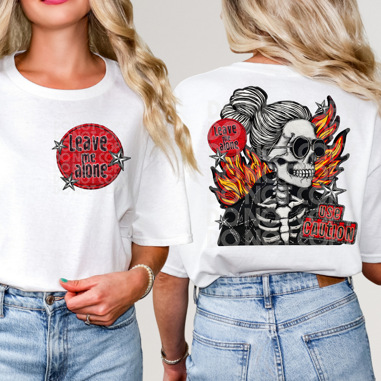 LEAVE ME ALONE W/POCKET - DTF TRANSFER