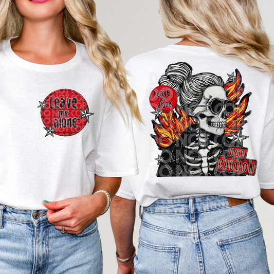 LEAVE ME ALONE W/POCKET - DTF TRANSFER