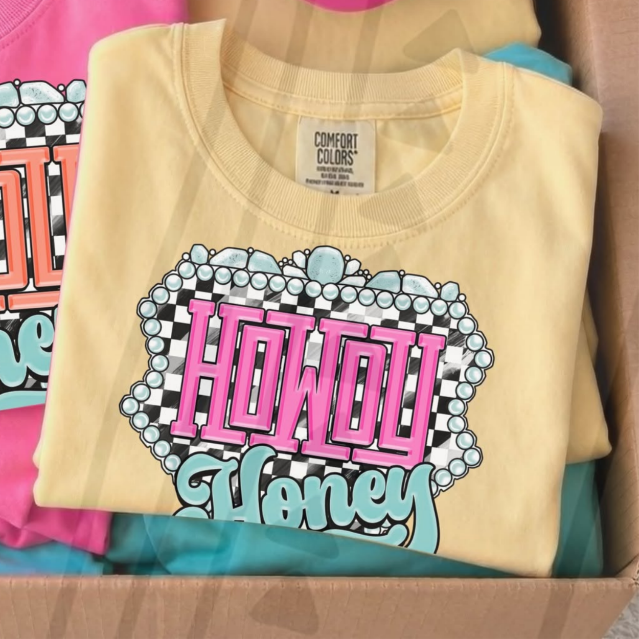 HOWDY HONEY PINK- DTF TRANSFER