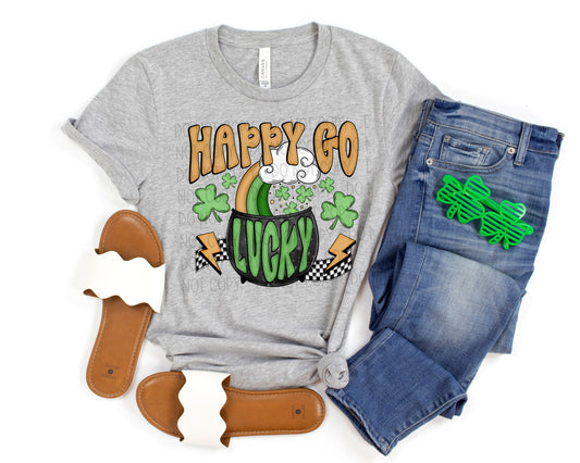 HAPPY GO LUCKY - DTF TRANSFER