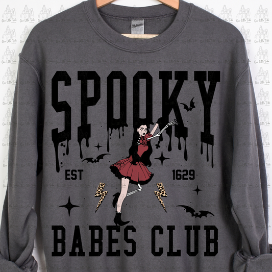 SPOOKY BABES CLUB - NO GRUNGE - DTF TRANSFER
