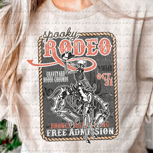 SPOOKY RODEO - DISTRESSED - DTF TRANSFER