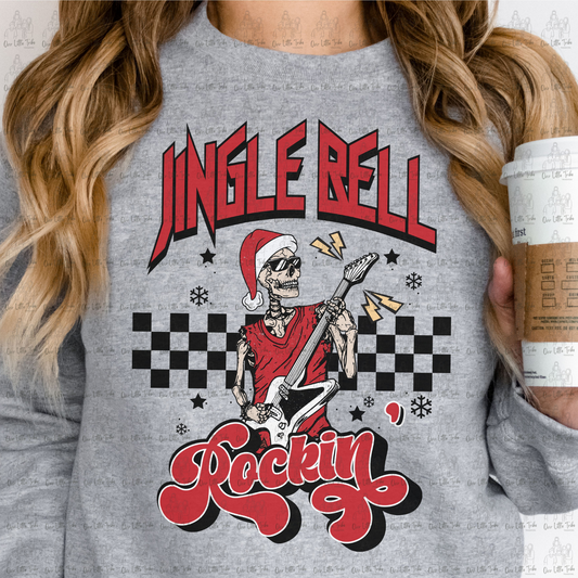 JINGLE BELL ROCKIN - NO DISTRESS - DTF TRANSFER