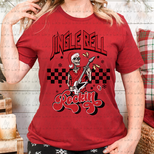 JINGLE BELL ROCKIN - DISTRESSED - DTF TRANSFER