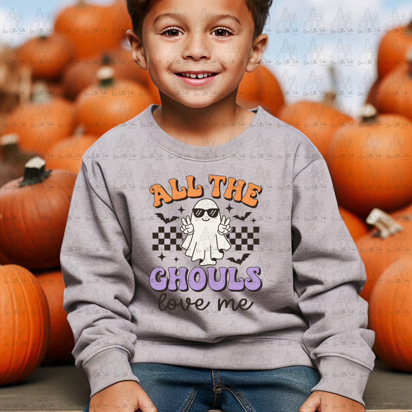 ALL THE GHOULS LOVE ME - NO DISTRESS - DTF TRANSFER