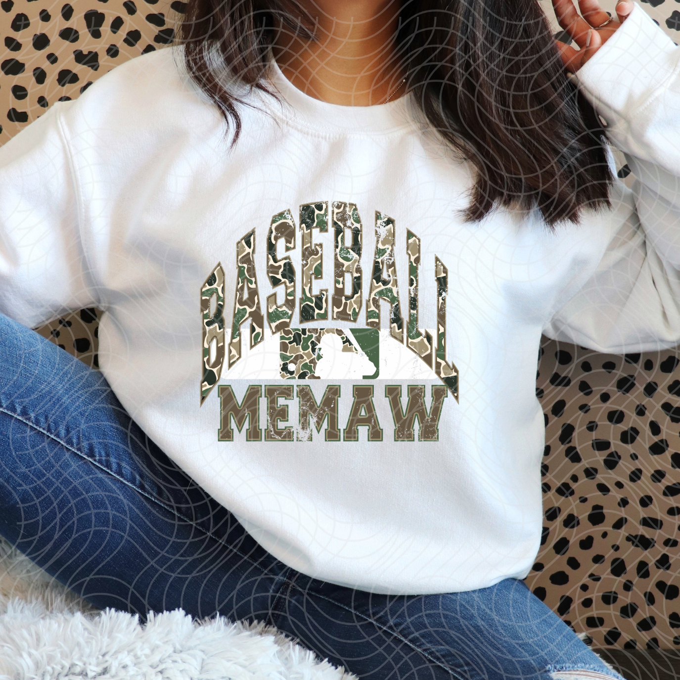 CAMO BASEBALL MEMAW - DTF TRANSFER