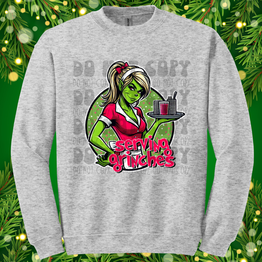 GREEN GUY WAITRESS - DTF TRANSFER