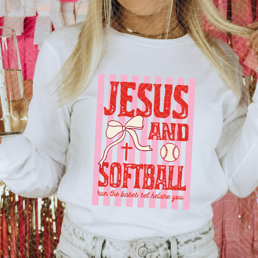JESUS AND SOFTBALL - DTF TRANSFER