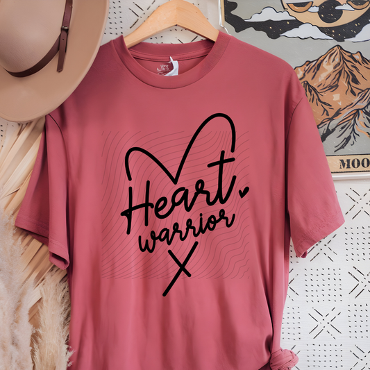 WARRIOR HEART BLK - DTF TRANSFER