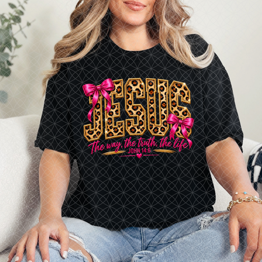 JESUS LEOPARD - DTF TRANSFER