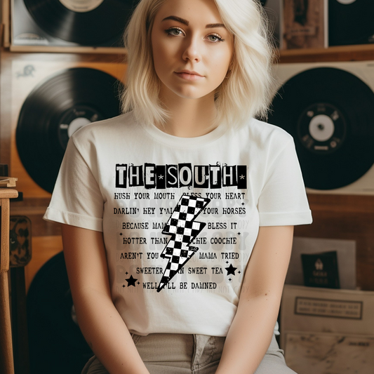 THE SOUTH COLLAGE BOLT - DTF TRANSFER