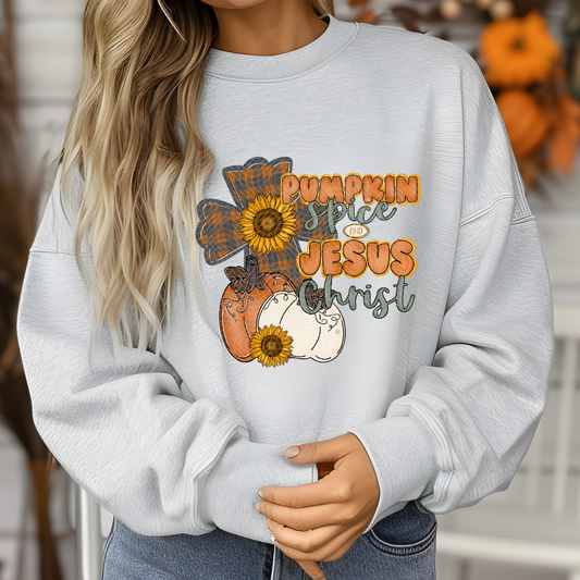 PUMPKIN SPICE AND JESUS CHRIST - DTF TRANSFER
