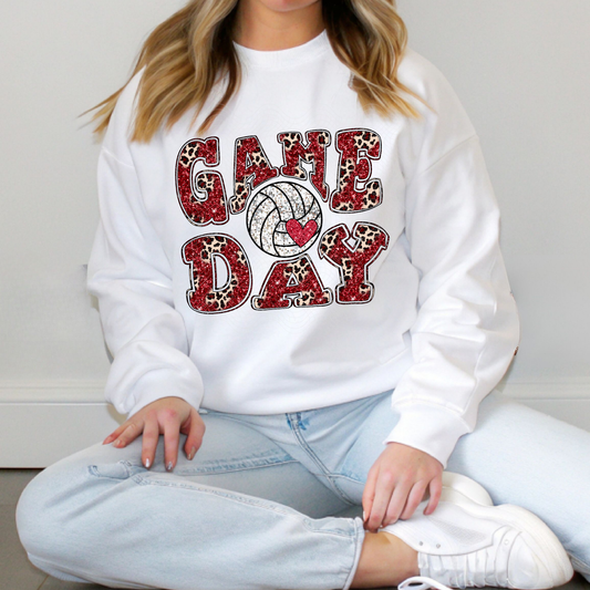 RED GAME DAY VOLLEYBALL - DTF TRANSFER