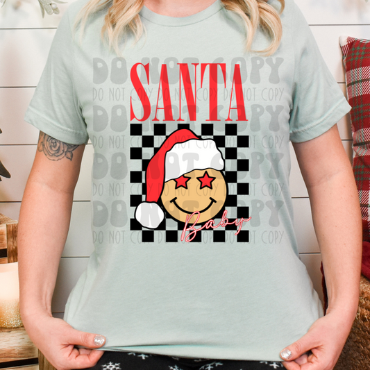 SANTA BABY STAR SMILEY - DTF TRANSFER