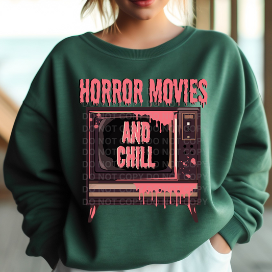 HORROR MOVIES AND CHILL NO DISTRESS - DTF TRANSFER