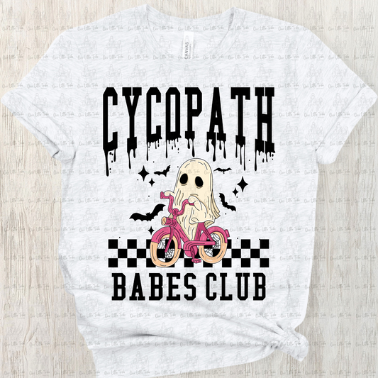 CYCOPATH BABES CLUB - NO DISTRESS - DTF TRANSFER