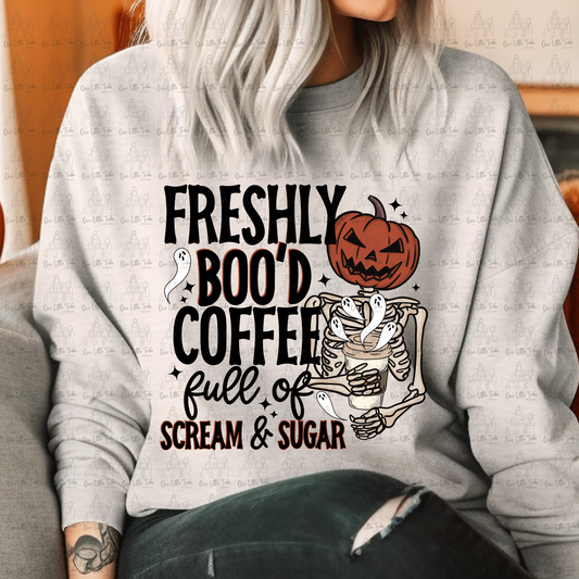 FRESHLY BOO'D COFFEE - DTF TRANSFER