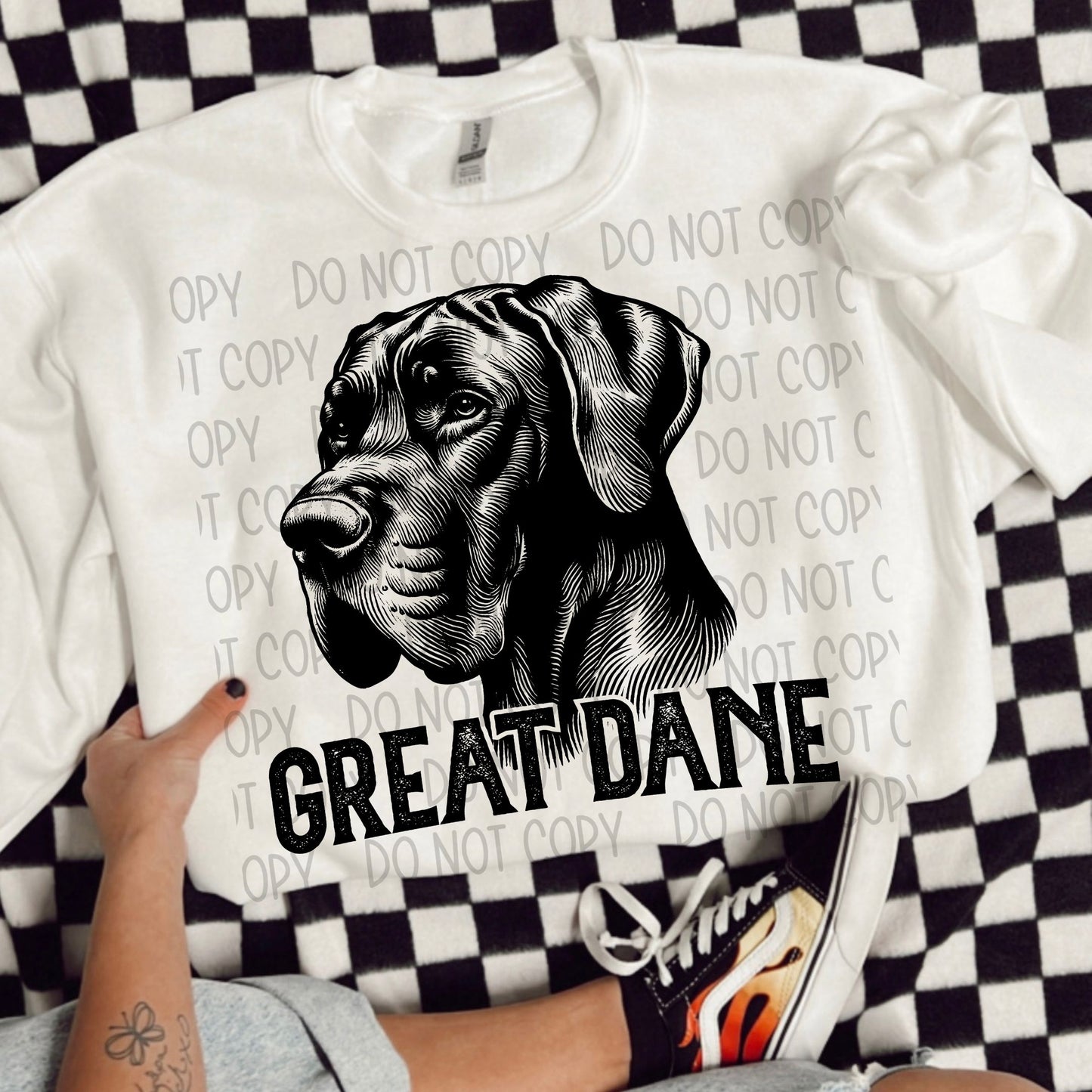 GREAT DANE DOG - DTF TRANSFER