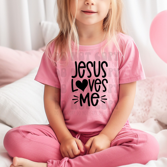 JESUS LOVES ME - DTF TRANSFER