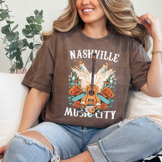 MUSIC CITY WHITE - DTF TRANSFER