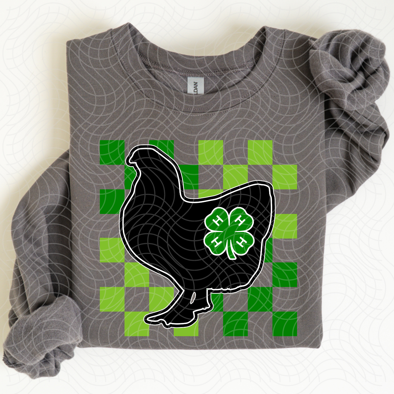 CHICKEN CHECKERED - DTF TRANSFER