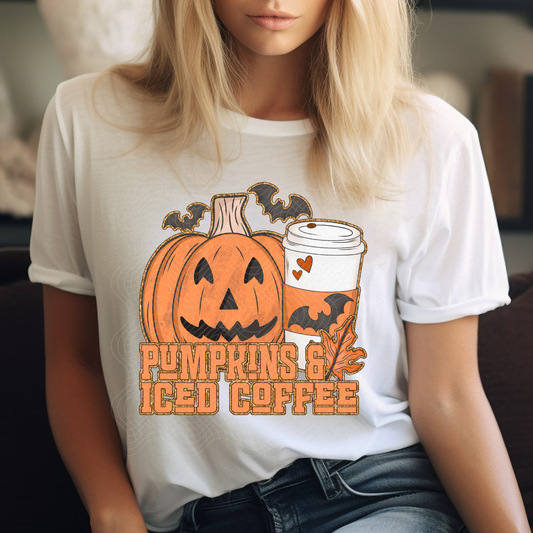 PUMPKINS & ICED COFFEE - DTF TRANSFER
