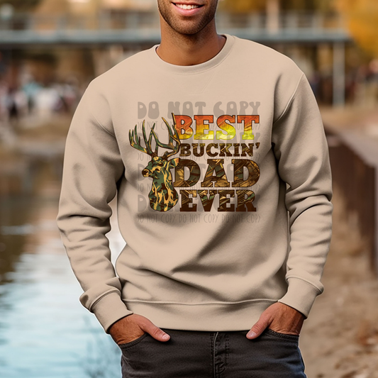 BEST BUCKIN DAD - DTF TRANSFER