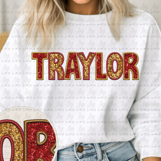 TRAYLOR - FAUX SEQUINS - DTF TRANSFER