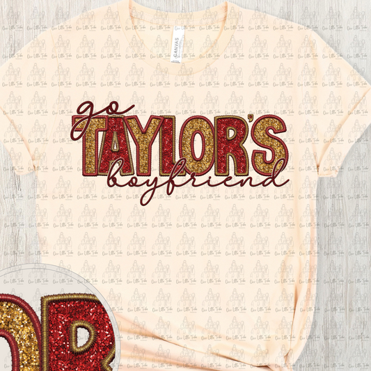 GO TAYLORS BOYFRIEND - FAUX SEQUINS - DTF TRANSFER