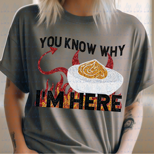 DEVILED EGGS - FAUX SEQUINS  - DTF TRANSFER