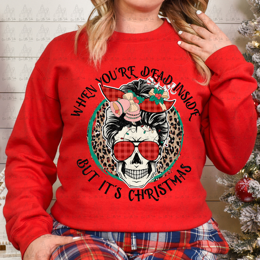 DEAD INSIDE BUT ITS CHRISTMAS - DTF TRANSFER