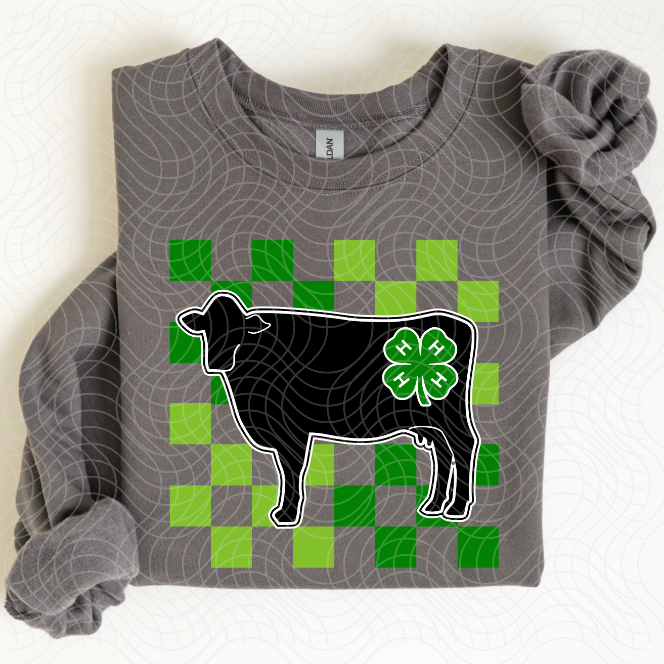 DIARY COW CHECKERED - DTF TRANSFER