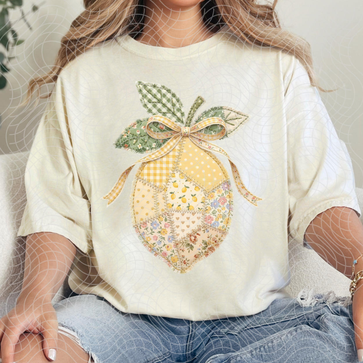 PATCHWORK LEMON - DTF TRANSFER