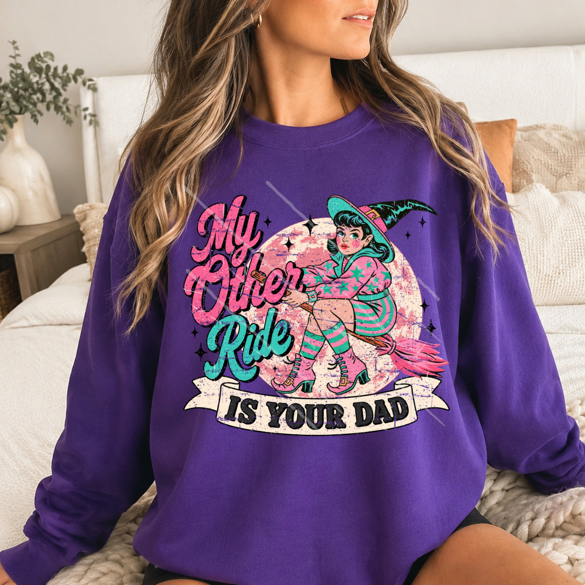 MY OTHER RIDE DISTRESSED - DTF TRANSFER