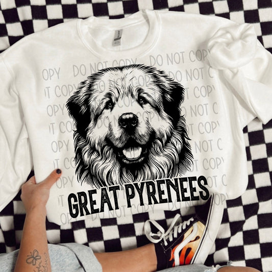 GREAT PYRENEES DOG - DTF TRANSFER