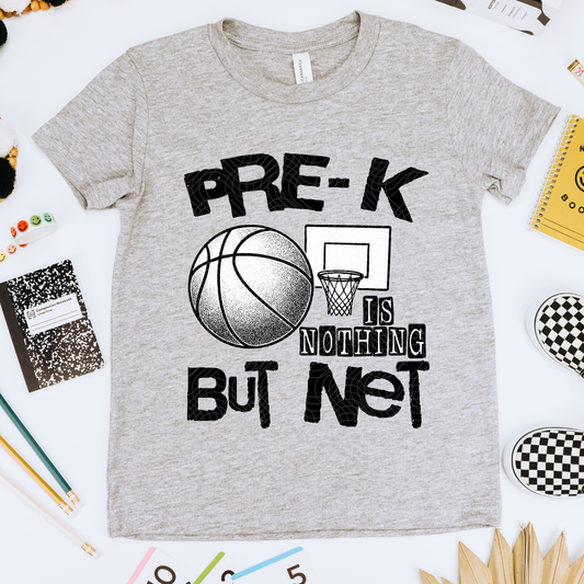 NOTHING BUT NET BLK, PRE K - DTF TRANSFER