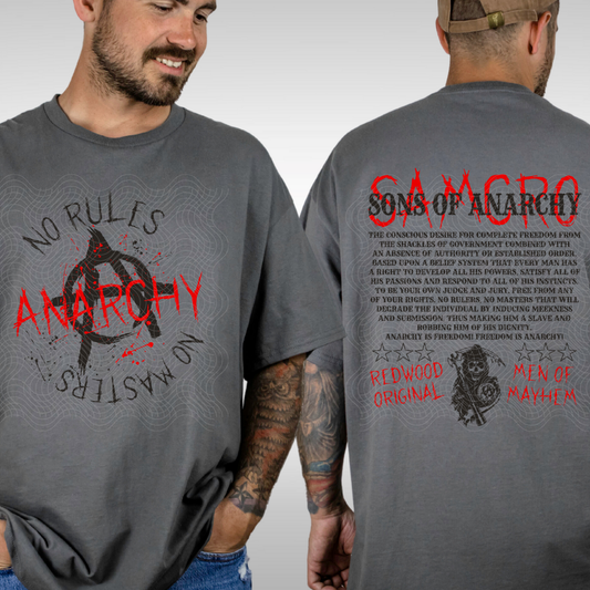 SOA BLK - FRONT AND BACK - DTF TRANSFER