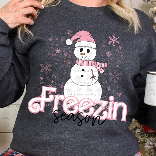 FREEZIN SEASON PINK - DTF TRANSFER