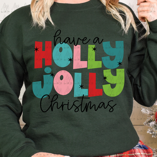 HOLLY JOLLY - DTF TRANSFER