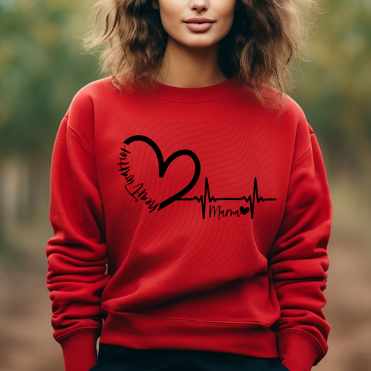 HEART WARRIOR MAMA - DTF TRANSFER